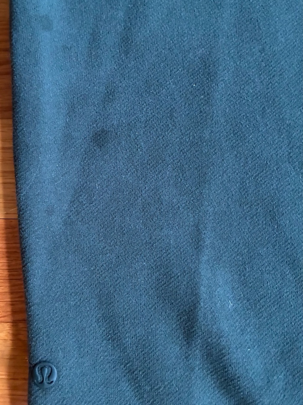 lululemon Perfectly Oversized Crew Logo Teal Sweatshirt Raised Wordmark - Picture 8 of 8